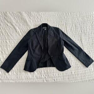 Banana Republic Women's Canvas Black Blazer/Jacket